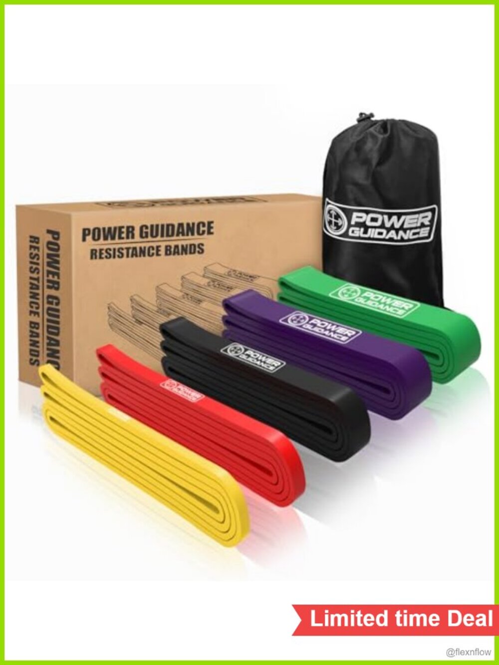Pull Up Assist Bands Set of 5 Natural Latex Stretch Resistance Bands